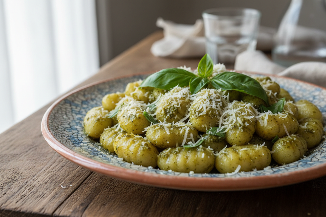 gnocchi al pesto
