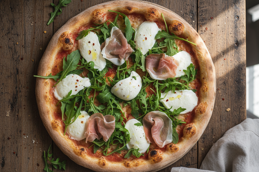 Pizza Crudo, Rucola, Bufala